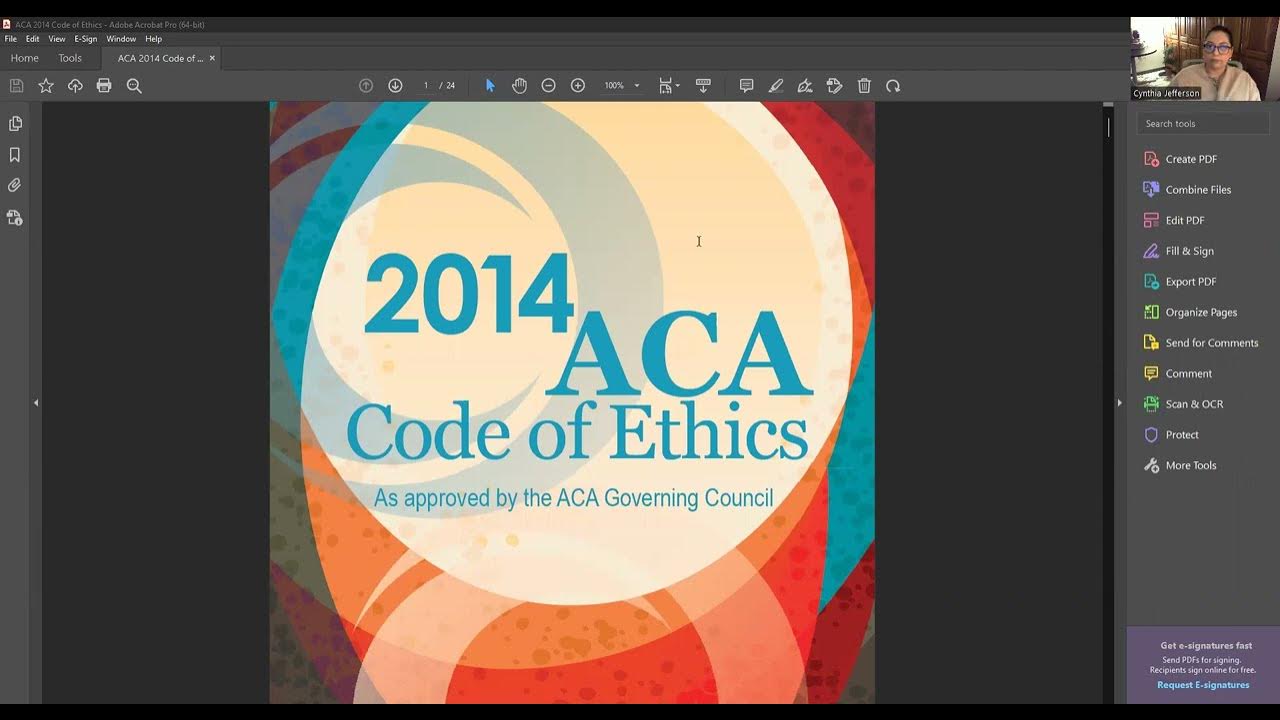 Aca code of ethics youtube