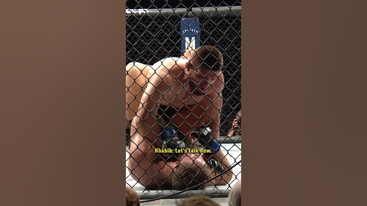 Khabib was TALKING to Conor McGregor mid fight! 😳 #nocommentary