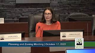 Planning & Zoning Meeting October 17, 2022