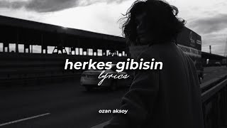 semicenk - herkes gibisin (speed up) lyrics / sözleri