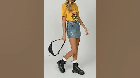 *Denim Skirt Outfit ideas *||pretty and cute ||Aesthetic you