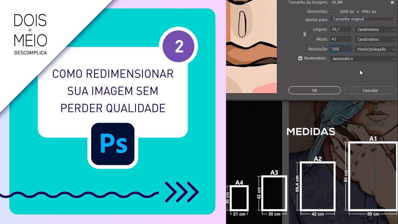 Como redimensionar sua imagem sem perder qualidade? Dois e Meio ...