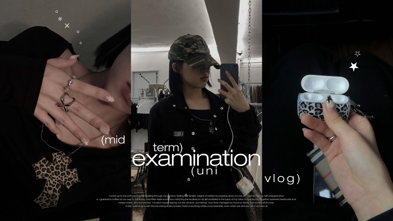 ✪ 새로 산 옷 입고 발표하고 에어팟 세탁기에 넣고 돌린 날 vlog | 대학생 시험 기간 ootd