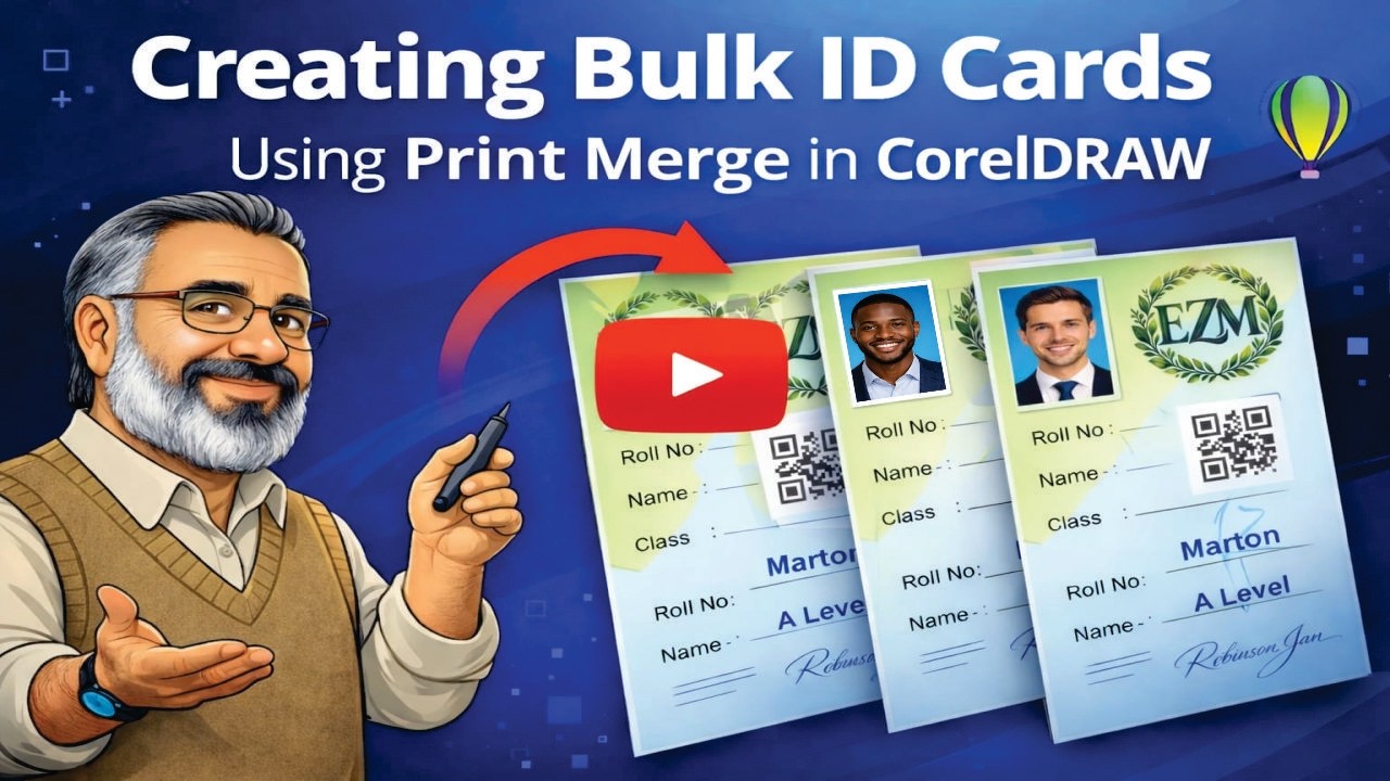 Creating Bulk  ID Cards Using Print Merge in CorelDRAW