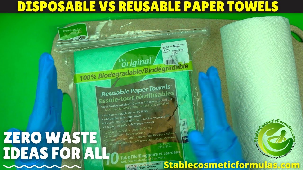 Disposable Vs Reusable Biodegradable Paper Towels Experiment Result (Zero Waste Tips For Beginners)
