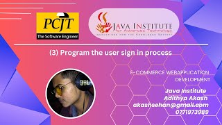 Program the user sign in process | Java Institute | PCJT