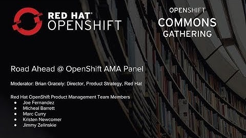 OpenShift Commons Gathering Red Hat Summit 2018 Road Ahead @ OpenShift AMA Panel