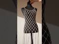 𝗠𝗮𝗰𝗿𝗮𝗺𝗲 Rhinestone net dress 👗 Strass Makramee Netz Kleid 👗 платье из стразового шнура