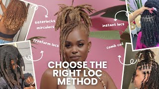 Types of Locs Explained 🔥 | Find the BEST Loc Method for Your Hair & Lifestyle