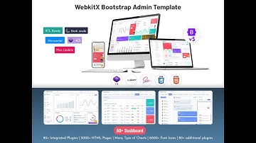 Most Useful Bootstrap Admin Dashboard – WebkitX Admin Template