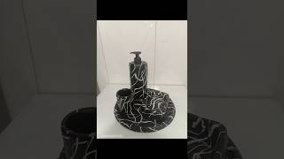 banyo dekorasyonu el yapımı kartonpiyer tozu ve akrilik boya ile  çok şık bir görünüm #diy#aboneol