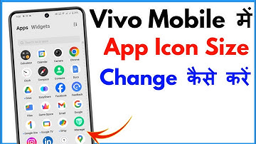 Vivo Mobile App Size Setting | Vivo V40 Me App Icon Size Change Kaise Kare