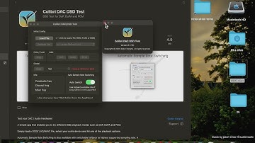 Colibri DAC DSD Test Music App from Mac App Store (Basic Overview)