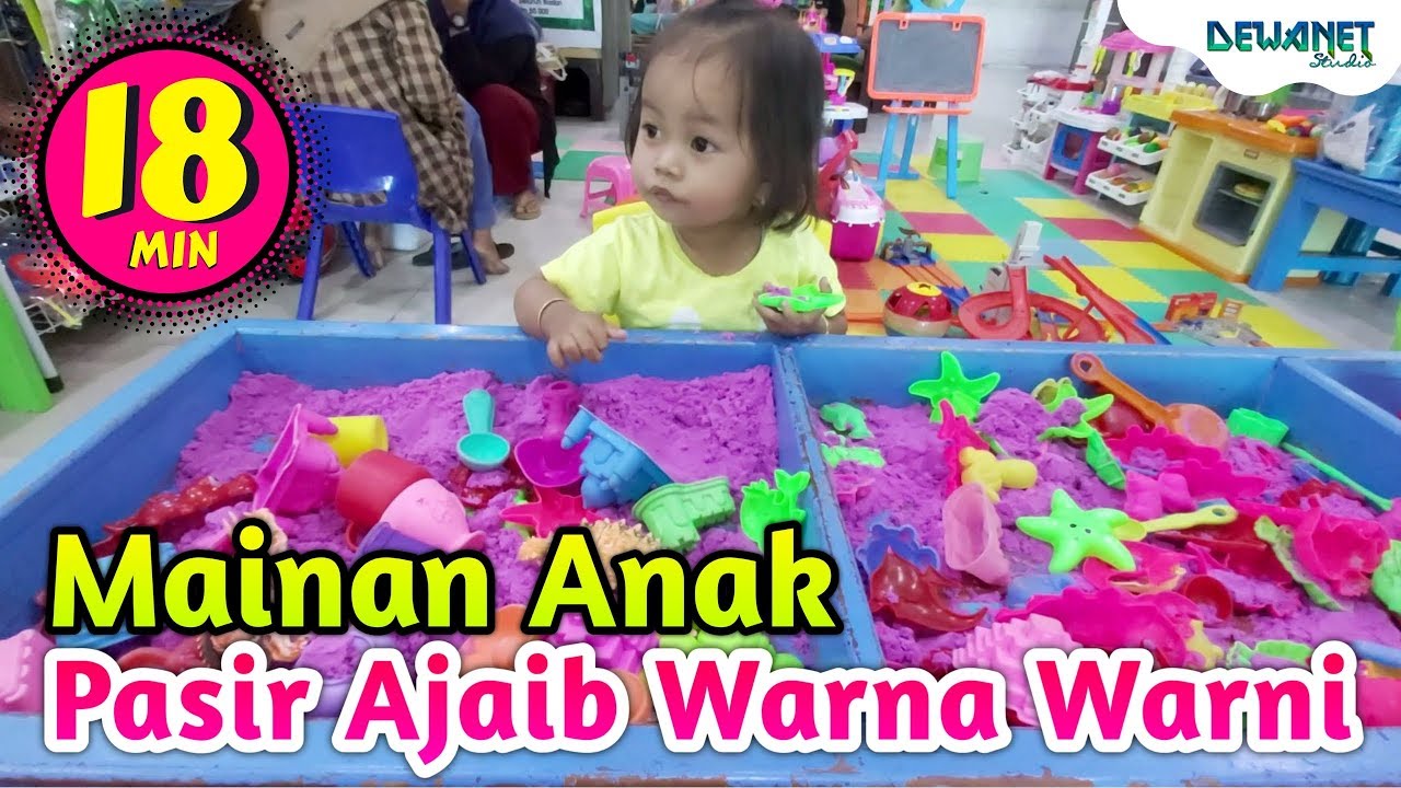  mainan  anak  pasir ajaib warna  warni  YouTube
