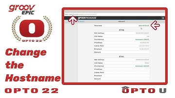 How to change the groov EPIC hostname