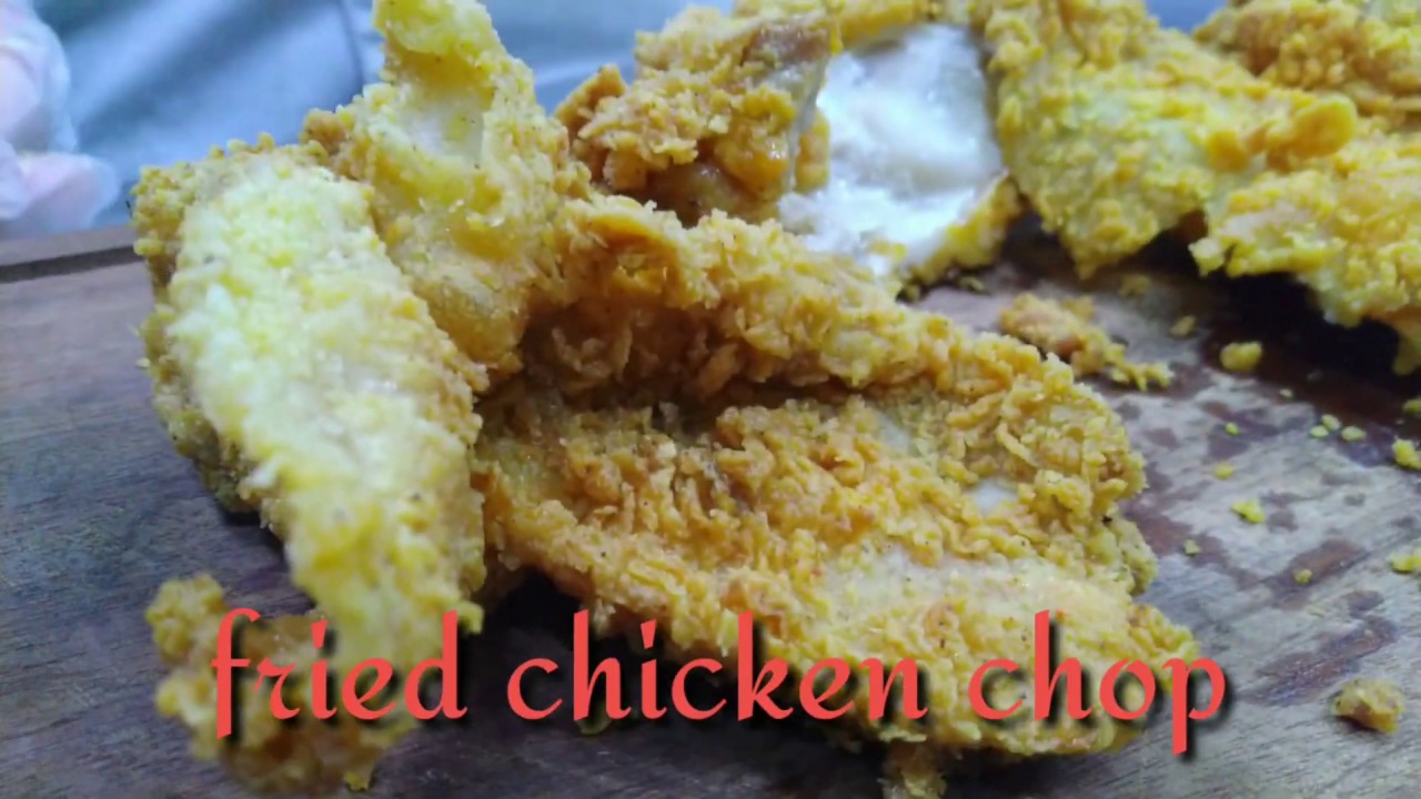 Simple deep fried chicken chop by chef ellyrius YouTube