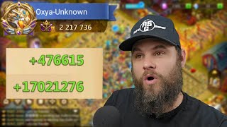 Oxya Unknown | Account Review | Insane Stats | Castle Clash