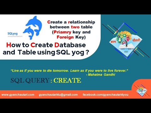 how to create database and table using SQL Query-SQL Yog - YouTube
