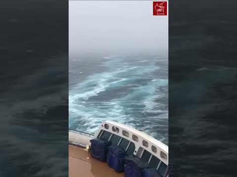 Queen Mary 2 vs. North Atlantic Storm #shorts Video Thumbnail