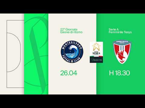 Video Montesilvano Futsal Club-Femminile Molfetta 4-4 | 22ª giornata | Serie A Tesys 2025/2026
