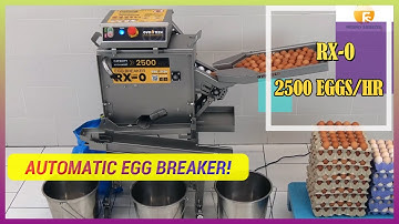 RX-0 Egg Breaker Cracker 2500 eggs/hr by Ovo-Tech. Official Distributor