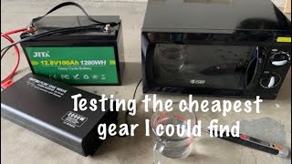 GEAR n REVIEW: Cheapest Test Adventure! Microwave, LiFePo battery, Modified / Pure Sine Inverter.