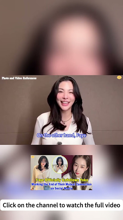 Faye Unfollows Yoko — A Silent Goodbye #fayeyoko #faye #yoko #shorts