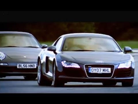 BBC:Audi R8 Car Review vs Porsche 911 Carrera