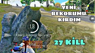 27 KİLL !!! ONE MAN SQUAD | YENİ REKORUMU KIRDIM | 30 FPS GAMEPLAY