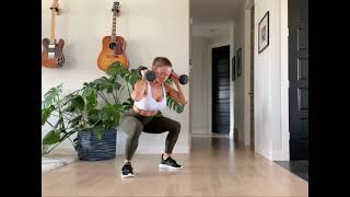 Pause Front DB Squats