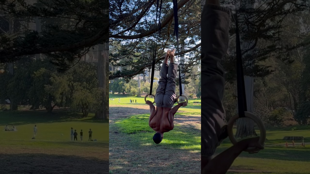 Heavyweight calisthenics ring flow