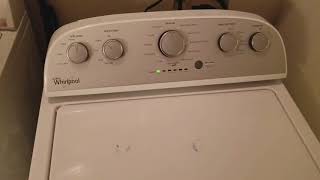 Whirlpool washer stops after wash cycle