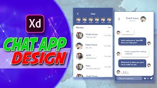 Chat App Design | XD | Mobile Application Design