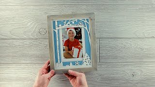Winter Laser Cut Wood Picture Frame