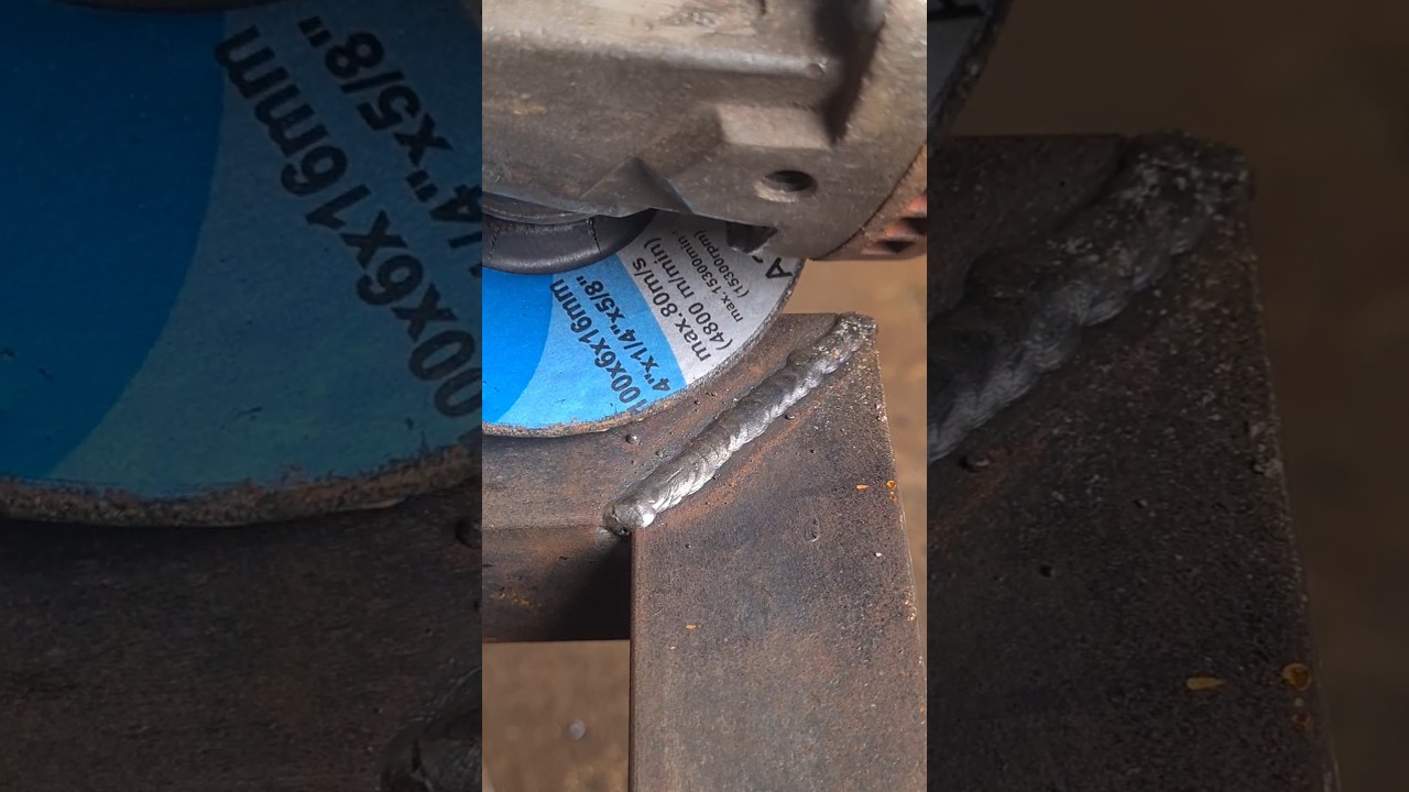 correct welding grinding technique  
