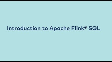 Intro: Introduction to Flink SQL