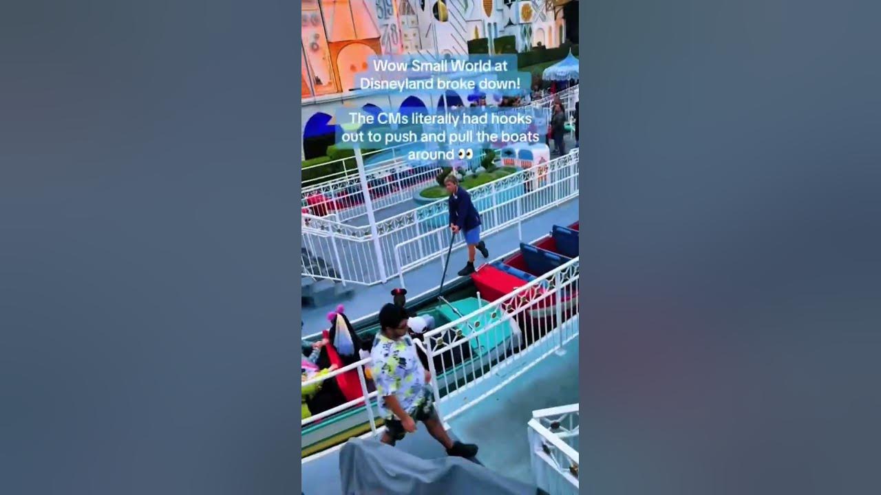 Oh no Small World is broken! 😳 #disneyland #shorts