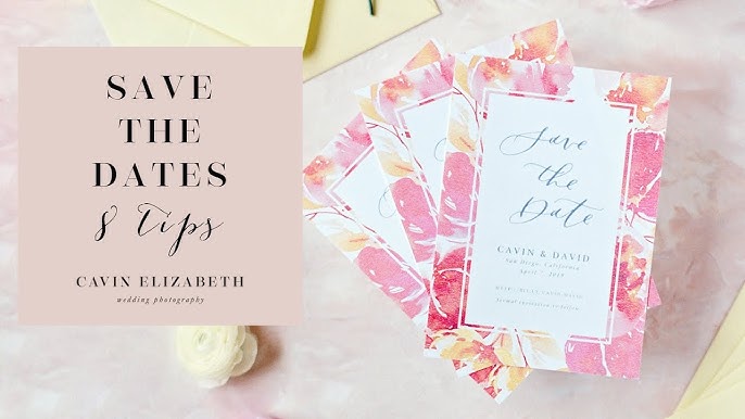 DIY Wedding - $1 Magnetic Save The Dates! 