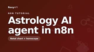 Astrology AI agent in n8n: natal chart and horoscope from one chat screenshot 2
