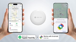 NOVOO’s First Dual-System Smart Tag Mini 🔄 Works with Apple Find My & Google Find Hub! #ios #android screenshot 2