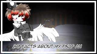 80 Facts about my FNAF AU|FNAF|GC|Remake 7 or 8|Kateoneisgreat