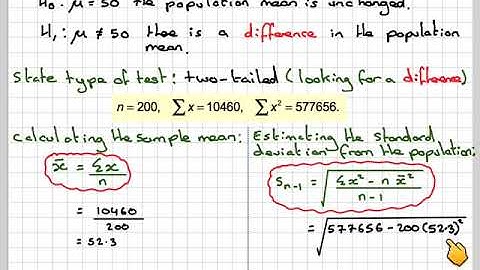 Testing a sample mean with unknown variance large sample size