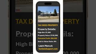 $7,600 Buys Tax Deed Mobile Home on Lot valued at over $100,000!  #realestate #taxdeeds #taxsale