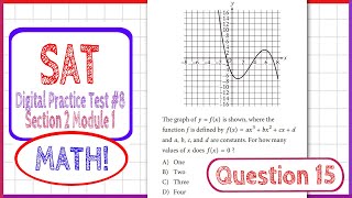 Question 15 in SAT Digital Practice Test #8, MATH Section 2 Module 1 Profile