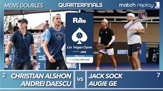 Christian Alshon & Andrei Daescu vs Augie Ge & Jack Sock at the PPA Rate Las Vegas Open Quarterfinal