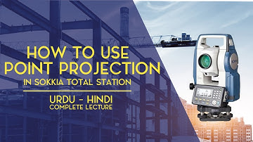 How to use point projection  sokkia total station #Earth_Associates