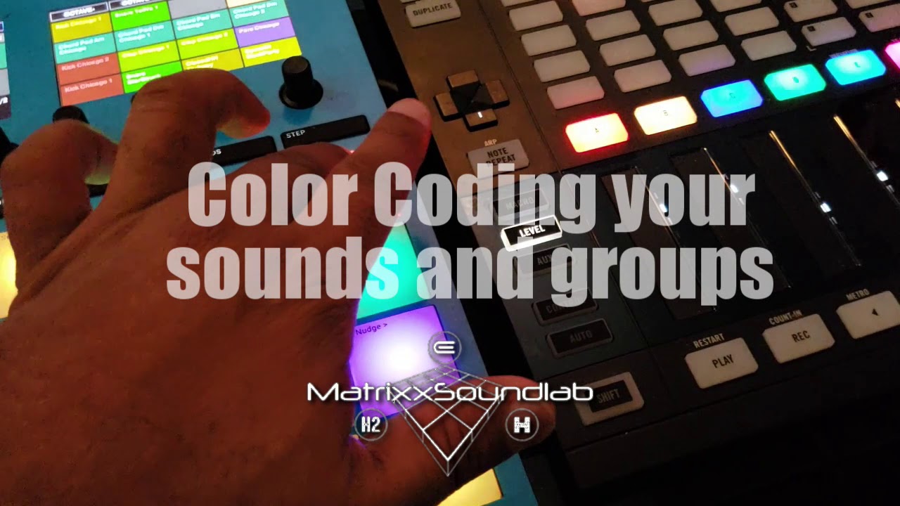 Color Coding pads, sounds, sampled content and groups YouTube