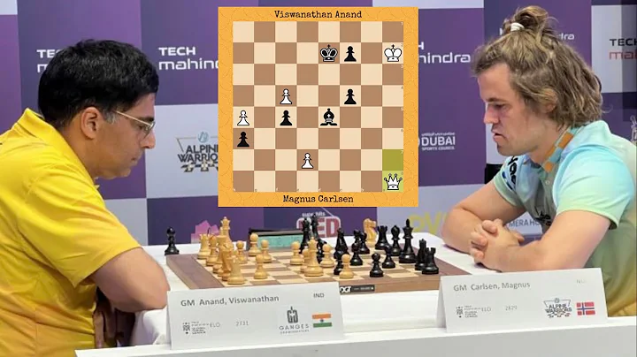 The Greatest Chess Endgame Ever | Anand vs Carlsen | Global Chess League, 2023 #chess