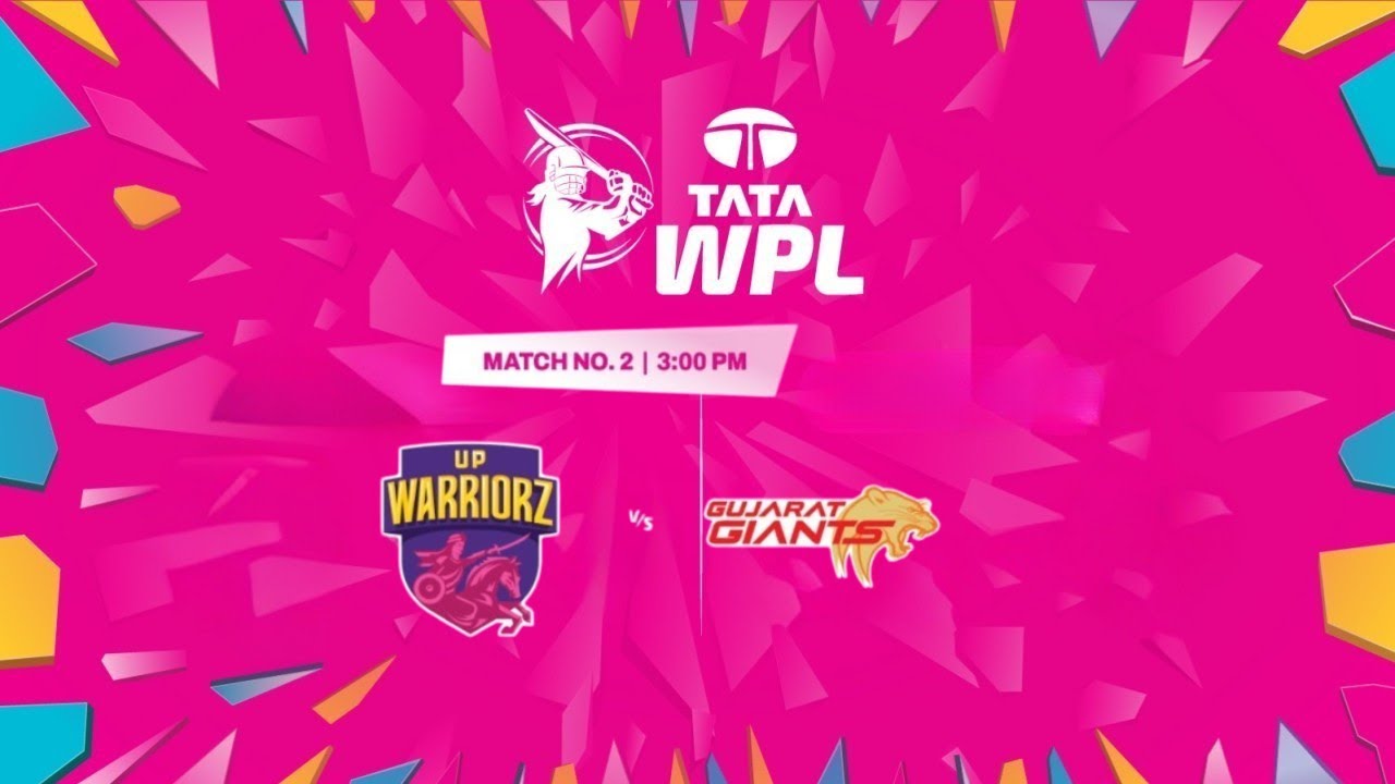 TATA WPL 2026 | Match 2 | UP Warriorz VS Gujarat Giants