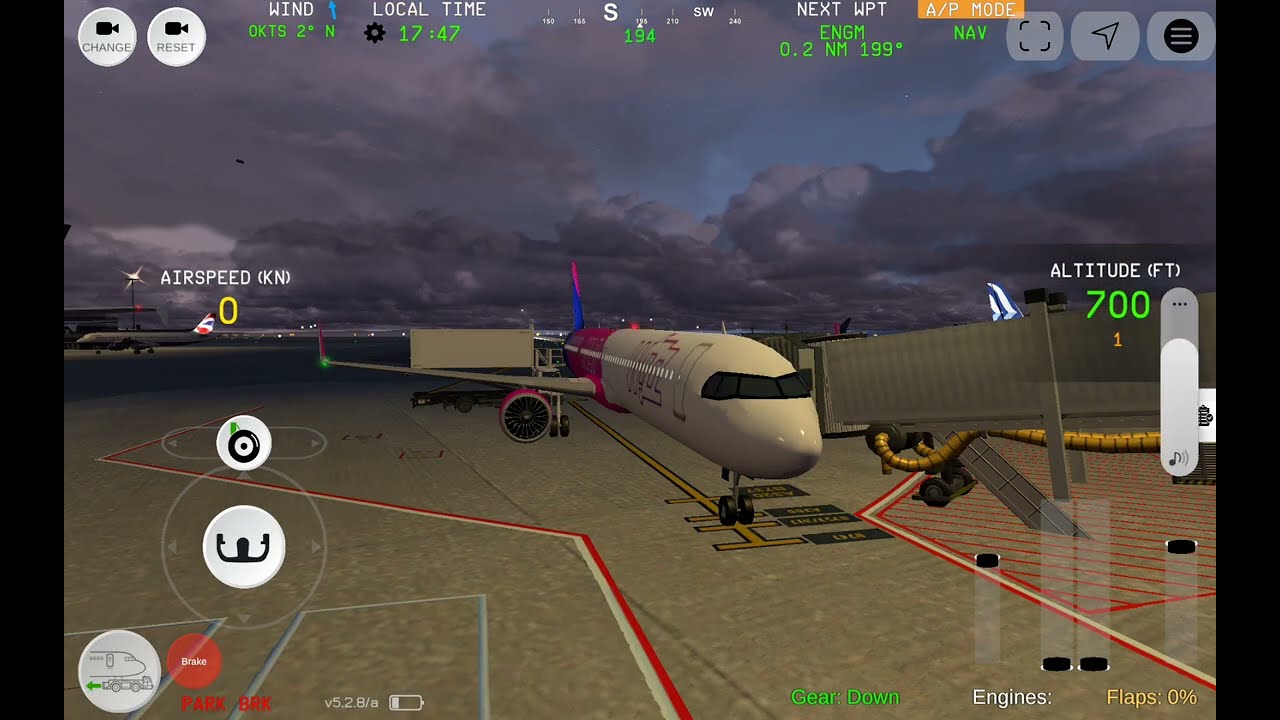 Full flight on a cloudy evening Budapest to Oslo Wizzair a321neo (fs advanced)